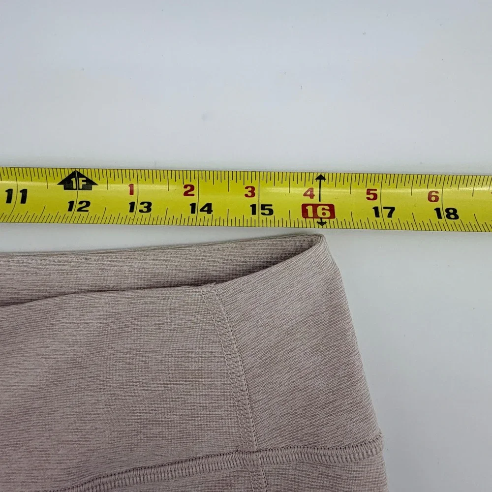 Outdoor Voices TechSweat Leggings XL Oatmeal Beige Heathered High Rise